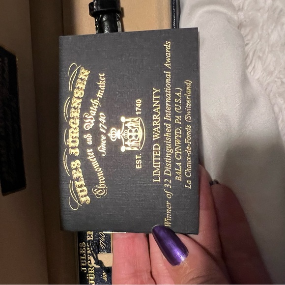 BNIB Jules Jurgenson Numbered Swiss Ingot Watch!! - Picture 6 of 6